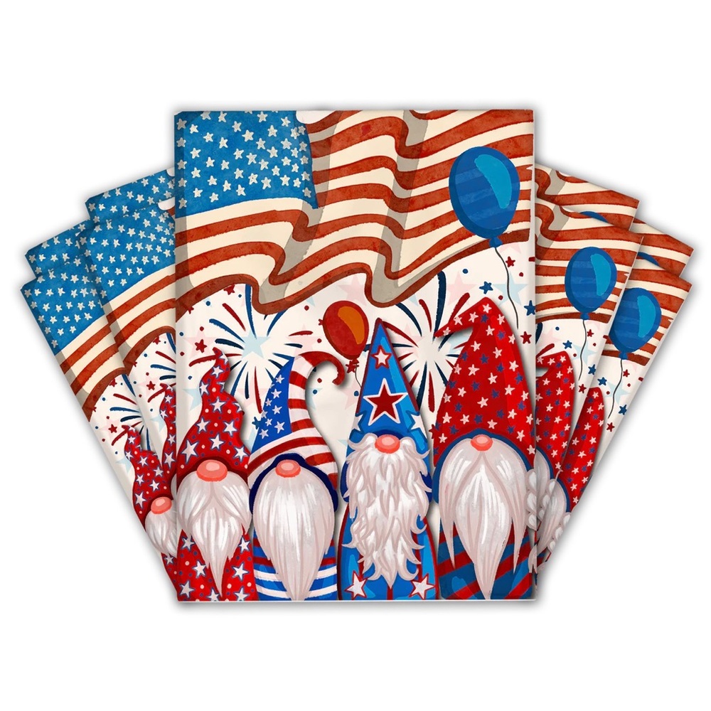 Patriotic Gnomes Poly Mailers 10x13 Pack of 25 - Picture 1 of 4